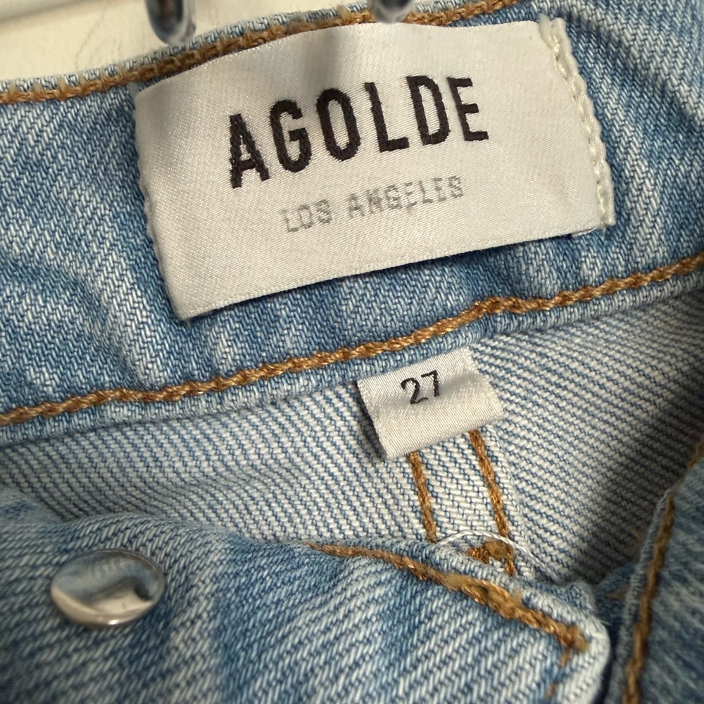 AGOLDE Riley Tall Straight Leg High Waisted Light Wash Women's Jeans - 27 - Picture 7 of 8